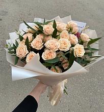Букет Кремовые розы Латте в Подхожее