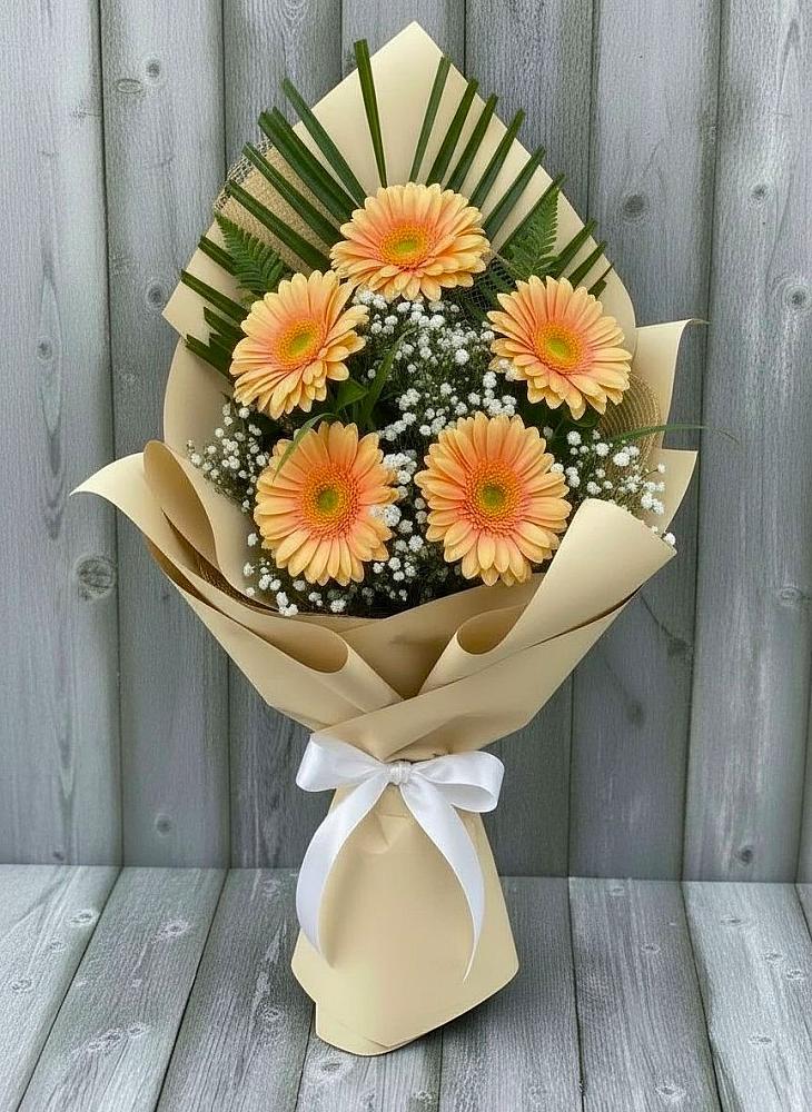 Букет цветов из: Герберы в Подхожее