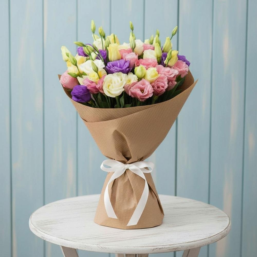 Букет цветов из: Лизиантусы в Подхожее