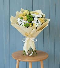 Букет цветов из:  Хризантемы и Розы в Подхожее
