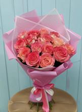 Букет 15 Розовых роз Равель в Подхожее