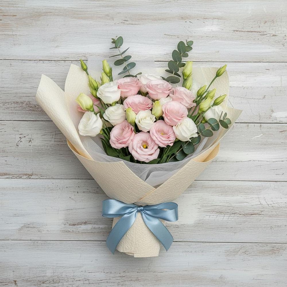 Букет цветов из: Лизиантусы в Подхожее